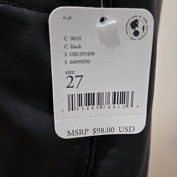 Free People Vegan Leather shorts NWT - Picture 7 of 7